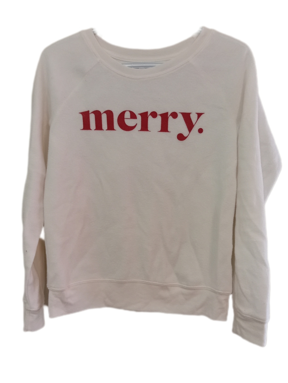 Merry Graphic Cream Sweatshirt - Women's Cozy Pullover